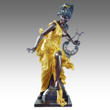 Большая Фигура Статуэтка Фея Украшение Бронзовая Скульптура Tpls-050